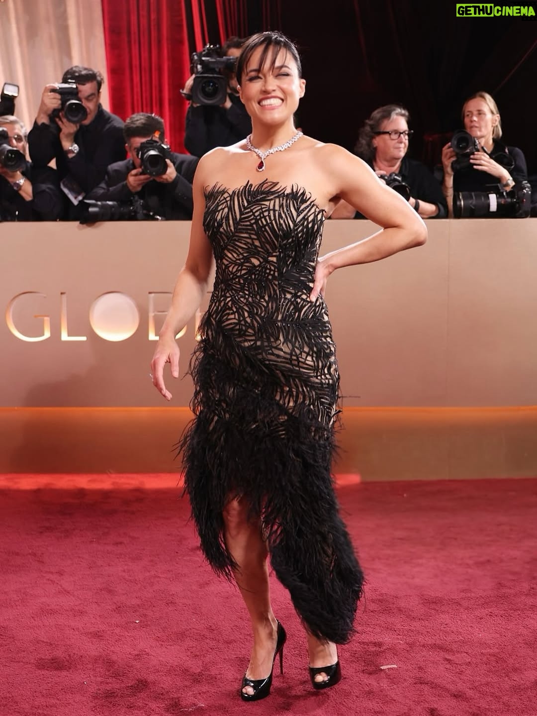 Michelle Rodriguez - 151.7K Likes - @goldenglobes 2026 Congratulations to all the winners ! In @oscardelarenta @pasqualebruni #GoldenGlobes