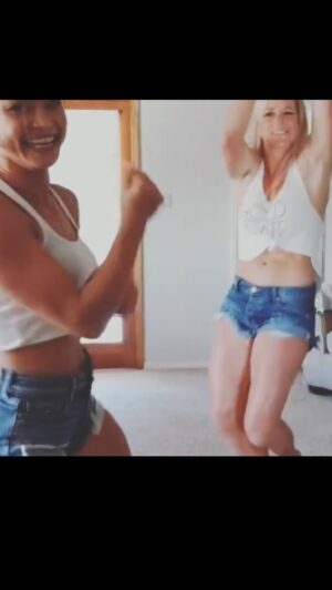 Michelle Waterson-Gomez Instagram - The first video @karatehottiemma and I ever filmed. Always fun times! What dance should we do next?