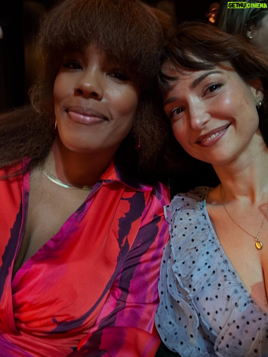 Milana Vayntrub - 67.6K Likes - Everybody who complimented my dress and/or bangs lied. I see that now. 

But I did love this movie. Check out Jay Kelly on Netflix!