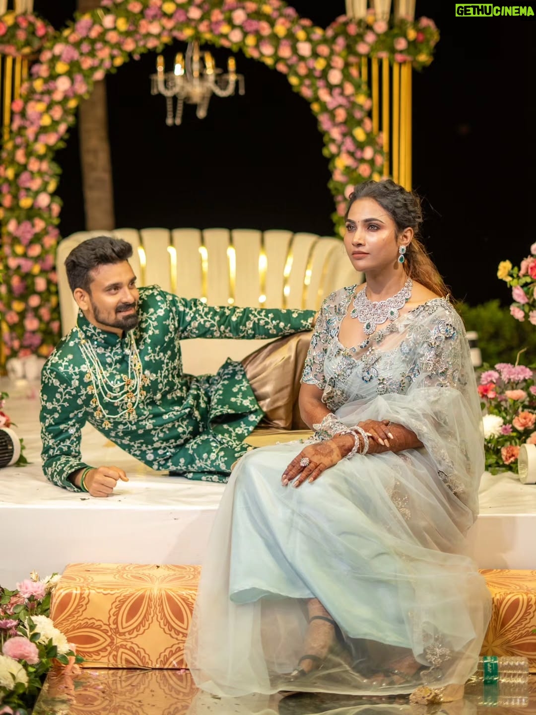 Myna Nandhini - 226.6K Likes - உன்னோடு நானும் ❤️❤️❤️❤️❤️ #love #foryou #forever #lovestory

Decor - @zigzagdecors
Dress - @thorkal_couture
Makeup - @jeevithamakeupartistry
Jewels - @nacjewellers
Photography - @oncemore.photography 
Hairstylist - @mani_stylist_
Saree drapist - @pleats_drapes
Location - @vgpheritagevenues