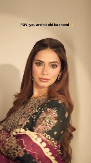 Nagma Mirajkar Instagram - kaisi rahi aapki eid ? 💗🤲🏻🌙✨

outfit from : @arkh_couture