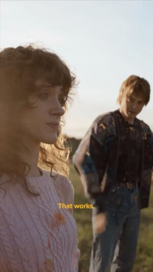 Natalia Dyer Instagram - #SponsoredbyDiscover Back in Hawkins for one last ride. Big thanks to @Discover for letting us step into these characters again.

What do you think the crew is spending their cash back on this season?