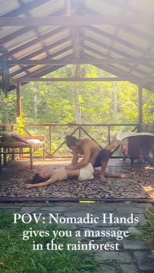 Nathalie Kelley Instagram - When I met @nomadichands last year there was so much synchronicity in our shared dance background and understanding of movement and massage as tools for liberation and healing. Now he is our resident Embodiment facilitator at @theembodiedecology . We are so excited to announce he will offer in somatic movement and massage on the course - starting next Tuesday. Planting trees and getting massaged in between meals of local organic food sounds like my kind of heaven… There’s a still a room remaining if anyone still wants to join and discounted local spots too. 💓✨🌲