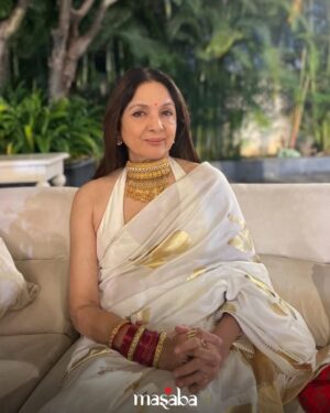 Neena Gupta Instagram - @neena_gupta in House of Masaba sarees.

To each, her own. 
Because the most powerful thing a woman can be is exactly who she is.