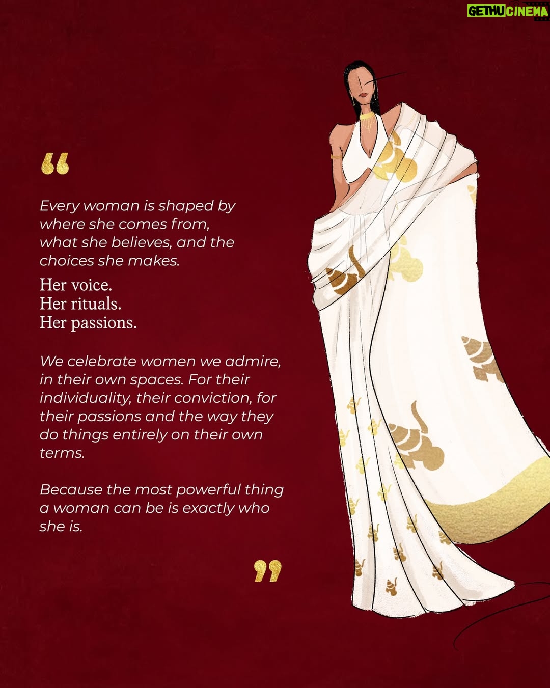 Neena Gupta - 11.5K Likes - @neena_gupta in House of Masaba sarees.

To each, her own. 
Because the most powerful thing a woman can be is exactly who she is.