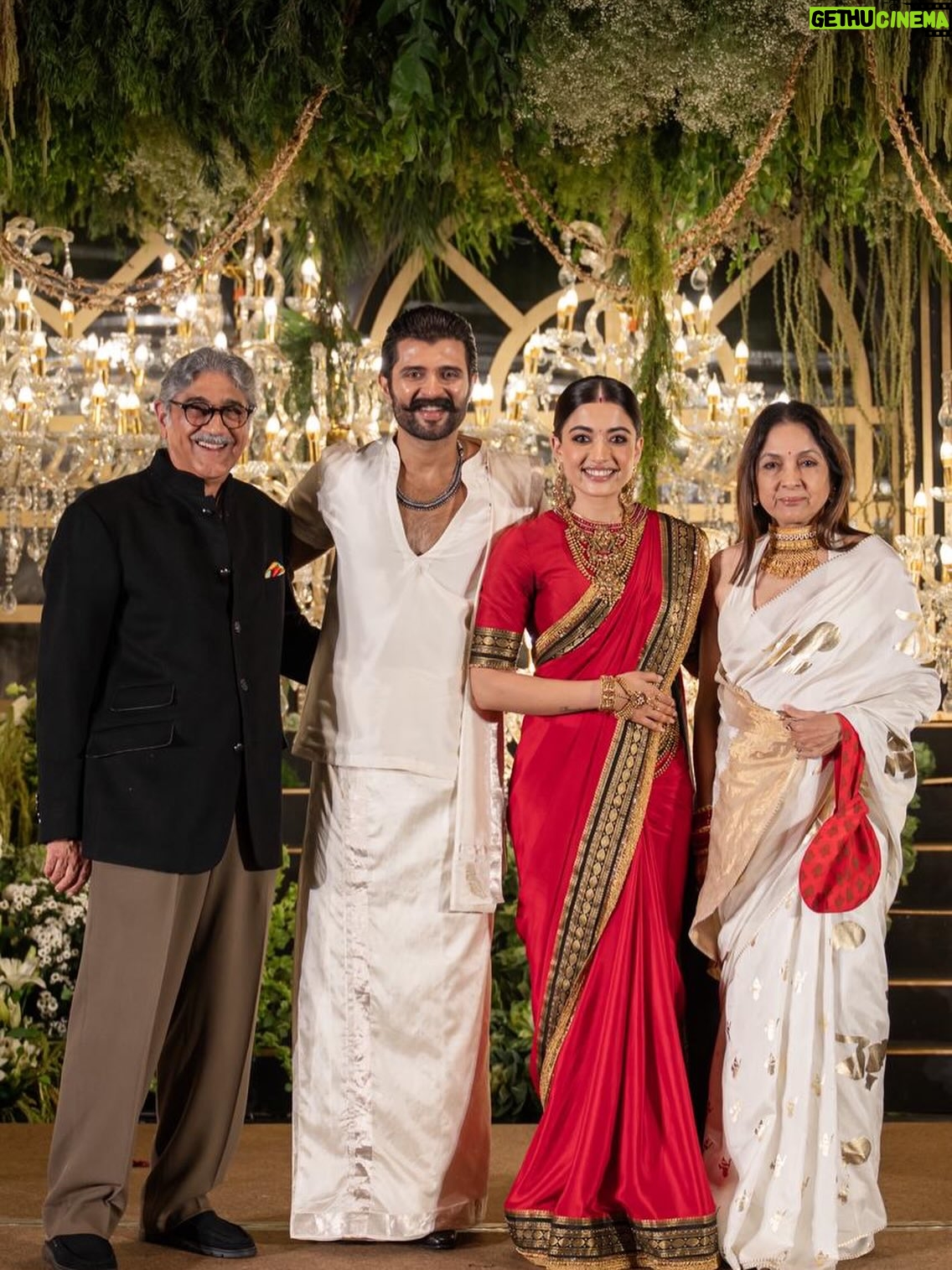 Neena Gupta - 119.3K Likes - It was so heart warming to meet you both and your families, so warm, so respectful, so beautiful. God bless you both. Love you. 
- Neena & Vivek