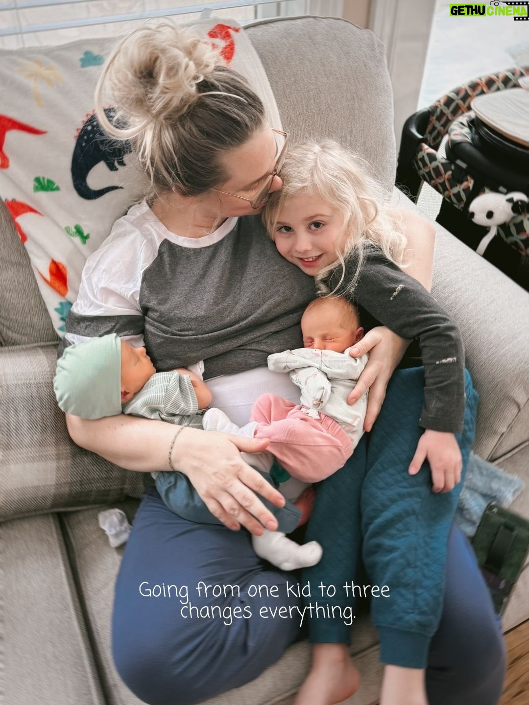 Nicole Franzel - 24.1K Likes - My postpartum journey this time around is a bit more difficult. My c-section incision is much larger & more painful, and my breastfeeding journey is more tiring with two. I’m falling short, like super short, in the expectations I have for myself. My body has never looked so foreign to me. I wake up drenched in night sweats for every feeding through the night. I am riddled with fear of something happening to my babies. I want to keep my strong bond with Arrow and make sure he still feels so special. There is a lot to postpartum and every postpartum experience is different. Postpartum healthcare should be a priority. We should take care of mothers when they are most vulnerable.
