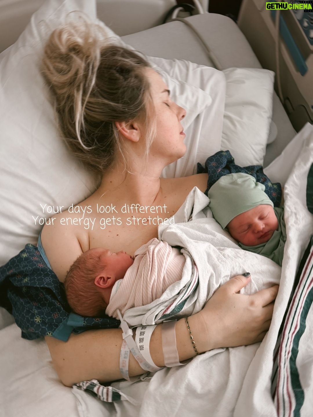 Nicole Franzel - 24.1K Likes - My postpartum journey this time around is a bit more difficult. My c-section incision is much larger & more painful, and my breastfeeding journey is more tiring with two. I’m falling short, like super short, in the expectations I have for myself. My body has never looked so foreign to me. I wake up drenched in night sweats for every feeding through the night. I am riddled with fear of something happening to my babies. I want to keep my strong bond with Arrow and make sure he still feels so special. There is a lot to postpartum and every postpartum experience is different. Postpartum healthcare should be a priority. We should take care of mothers when they are most vulnerable.