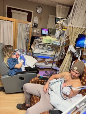 Nicole Franzel Instagram - Raw hospital files 🥰 twin edition 🩵🩷

Our hospital stay had some unexpected twists and turns but we are all home and healthy! We are happy to share more of our journey but for now here’s some photos in chronological order of our stay.