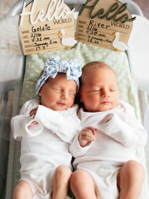 Nicole Franzel Instagram - 🎀 Goldie Jen & 🩵 River David 

We’ve been soaking in every second with these two love bugs for the last few days. 🥹

These cuties have made our Arrow a proud big brother changing our world forever in the best way possible. 🥲

We are BEYOND blessed and grateful for God trusting us with these healthy incredible babies. 🙏🏼

Thank you for the well wishes and prayers throughout this pregnancy and delivery. We appreciate you so much. 🥰

Our hearts have never felt so full. ❤️