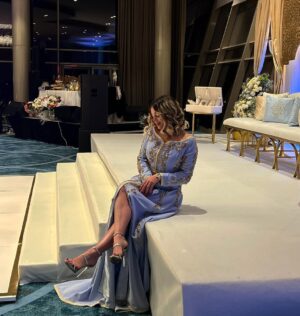 Numidia Lezoul Instagram - C’était magique ma Koko ♥️ Caftan by : @louzri_malika Mise en beauté : @makeupbyyelles Shoes : @giuseppezanotti #danyl ❤️ #khawla #love #family #bobo