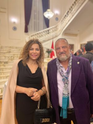 Olfat Omar Instagram - I was delighted to meet my friends and a constellation of stars at yesterday's reception hosted by the Turkish Embassy at the residence of the Turkish Ambassador, Mr. Salih Mutlu Şen. Thank you, Your Excellency, for the invitation. @salehmutasim