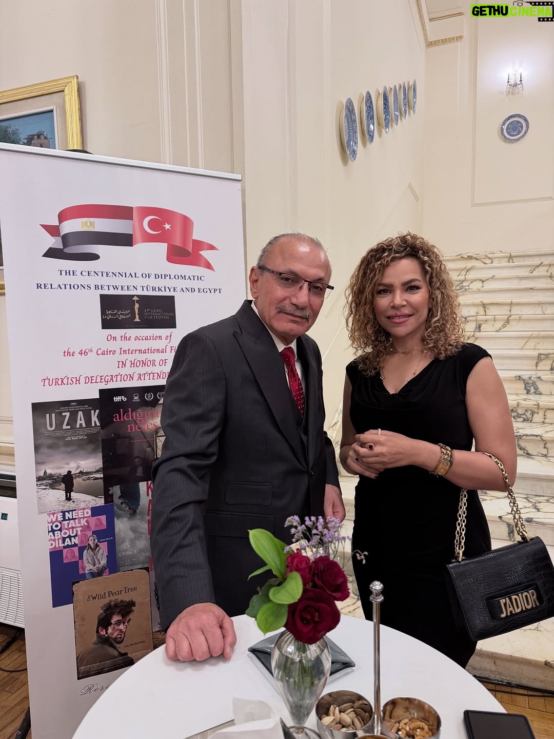 Olfat Omar - 101 Likes - I was delighted to meet my friends and a constellation of stars at yesterday's reception hosted by the Turkish Embassy at the residence of the Turkish Ambassador, Mr. Salih Mutlu Şen. Thank you, Your Excellency, for the invitation. @salehmutasim