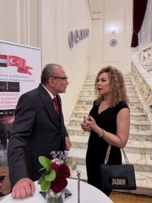 Olfat Omar Instagram - I was honored to attend a reception at the residence of His Excellency the Turkish Ambassador to Egypt. Thank you for the kind invitation. @