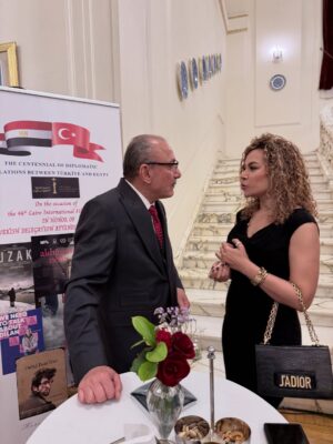 Olfat Omar Instagram - I was honored to attend a reception at the residence of His Excellency the Turkish Ambassador to Egypt. Thank you for the kind invitation. @