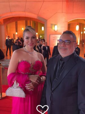 Olfat Omar Instagram - I was honored to meet the Egyptian Minister of Culture, Mr. Ahmed Hanou, the head of the Egyptian Censorship Authority for Artistic Works, the author Mr. Abdel Rahim Kamal, and my friend, the Moroccan Ambassador to Egypt, Mr. Mohamed Ait Ali.