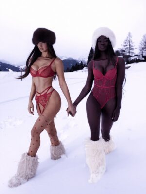Oriola Marashi Instagram - Loved every moment shooting with @vicoolyasaida this special campaign for @guesslingerie fam and these iconic woman!♥️ @paulmarciano thank you for making this dream team a reality!