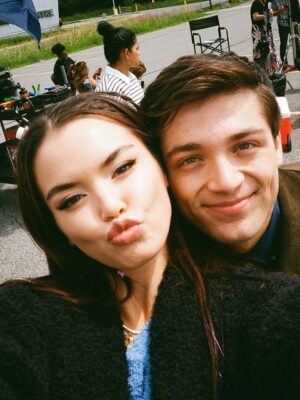 Paris Berelc Instagram - you can finally experience the epic love story of Sean & Flora. my superstar shines (Asher) ❤️ go watch #kissingistheeasypart now streaming on @tubi 💋