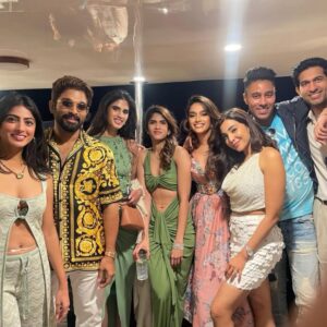 Parvatii Nair Instagram - Such beautiful, positive energy at the pre-wedding bash ✨ Seeing how perfectly matched and genuinely cute the couple is was such a joy. Watching @allusirish so happy truly made the night special — a great friend who has always stayed real, and a friendship of over a decade that quietly feels like family. Moments like these remind you how rare that is. Wishing them a lifetime of joy, love, and togetherness.

🧿