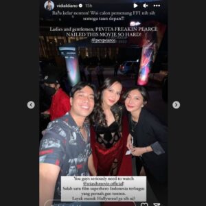 Pevita Pearce Instagram - Malam sebelumnya baru aja janjian sama Naya untuk main kerumah... ternyata besoknya lo udah istirahat duluan... Vidi, lo adalah salah satu orang terbaik yang pernah gw kenal, selalu penuh tawa, canda, & positivity dimanapun kapanpun dalam situasi apapun. Thank you for all the love & memories.

Dari kita dulu kita masih 16 tahun udah main bareng, tumbuh bareng bareng di industri ini (shooting bareng beberapa project dari subuh sampai subuh) dan kemarin pas lo ke Kuala Lumpur pun ditengah tengah kesibukan lo, lo masih sempetin buat main dan ketemu... ketulusan hati lo bener bener ngga ada duanya ♥️

Selamat jalan Vidi... until we meet again.