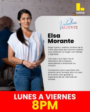 Pierina Carcelén Instagram - ✨ Elsa Morante ha sacado adelante a su familia con esfuerzo y fortaleza. Tras el abandono de su esposo, dice que el amor ya no es para ella… aunque aún guarda la esperanza de ser valorada. Descúbrela en #ValentinaValiente ❤️🔥.
➡️ Mira #ValentinaValiente de lunes a viernes a las 8:00 p. m. a través de la señal de Latina, App de Latina y Latina.pe 💛💚