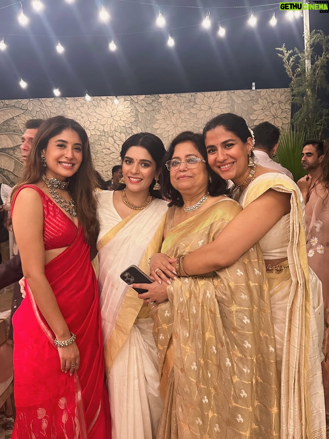 Pooja Gor - 82.1K Likes - Heart is full ♥️
Most wholesome wedding I’ve ever seen. Two people’s union never seemed so perfect. Happiest for you Kittu. Words cannot express the overwhelming emotions i’ve felt in the last 2 days. 🥹🥹

Wishing you both a lifetime of happiness and togetherness ✨♥️ @kkamra @gauravkaps 

PS: Don’t miss the last shot!! That’s how you get to be the BEST in the Biz! 😆😁🥂

📸 @mitesh.khatri_  Thanks Mitesh for making it last minute and clicking some wonderful photos.