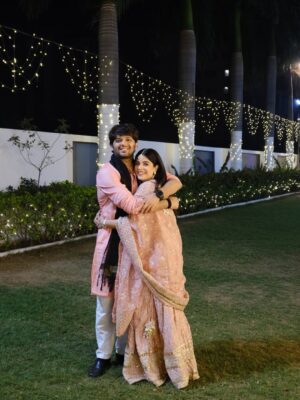 Pooja Gor Instagram - Baaraati pro max! 🦩

How pretty is my @shopmulmul lehenga 🥹 
#shaadiseason #sangeetlehenga