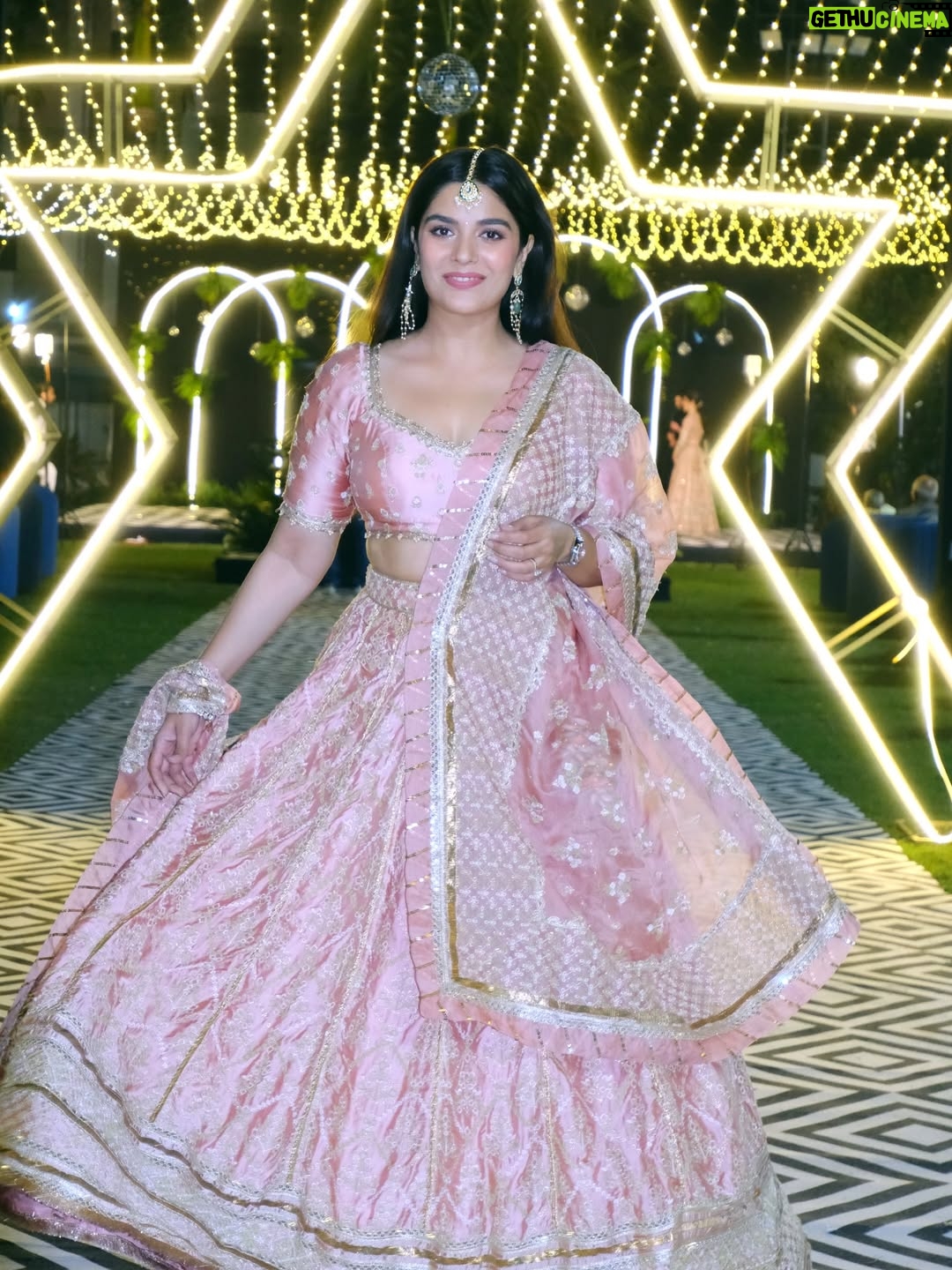 Pooja Gor - 248.2K Likes - Baaraati pro max! 🦩

How pretty is my @shopmulmul lehenga 🥹 
#shaadiseason #sangeetlehenga