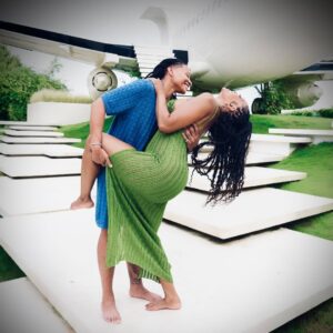Porsha Williams Instagram - Let me 🎶💙Moments like this 💚 @sway_thepro #BaeCation #R&R