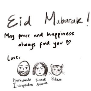 Rachel Amanda Instagram - Eid Mubarak 1447 H 🤍
Mohon maaf kalau kami ada salah kata dan perbuatan yaa 🙇🏻‍♀️ 

Bonus: usaha foto sama kucing ngantuk   adegan wiper kepala 👨🏼‍🦲💦👩🏻🐈
