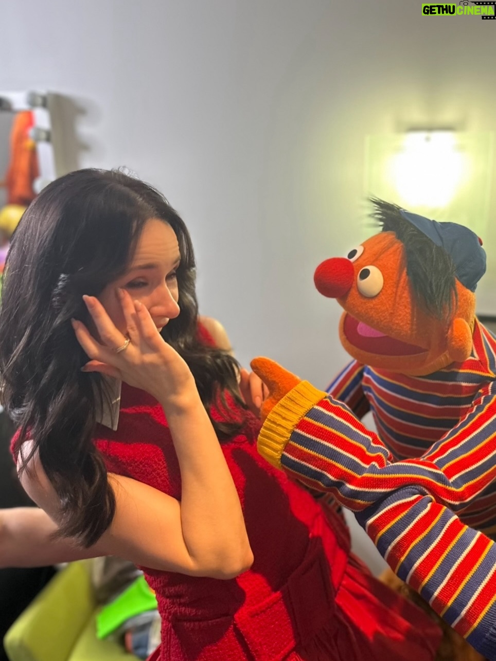 Rachel Brosnahan - 122.1K Likes - This summer I met my hero (and a bunch of his friends) and he told me he loved watching me grow up. I’m grateful someone thought to snap these truly insane pictures of the waterworks that ensued and am especially grateful to @sesamestreet for making a childhood dream come true. @sesameworkshop is the nonprofit doing heroic work to keep Sesame Street going, and they rely on donations. Consider joining me in supporting them so they can help the next generation grow smarter, stronger, and kinder. Link in my stories. ✨