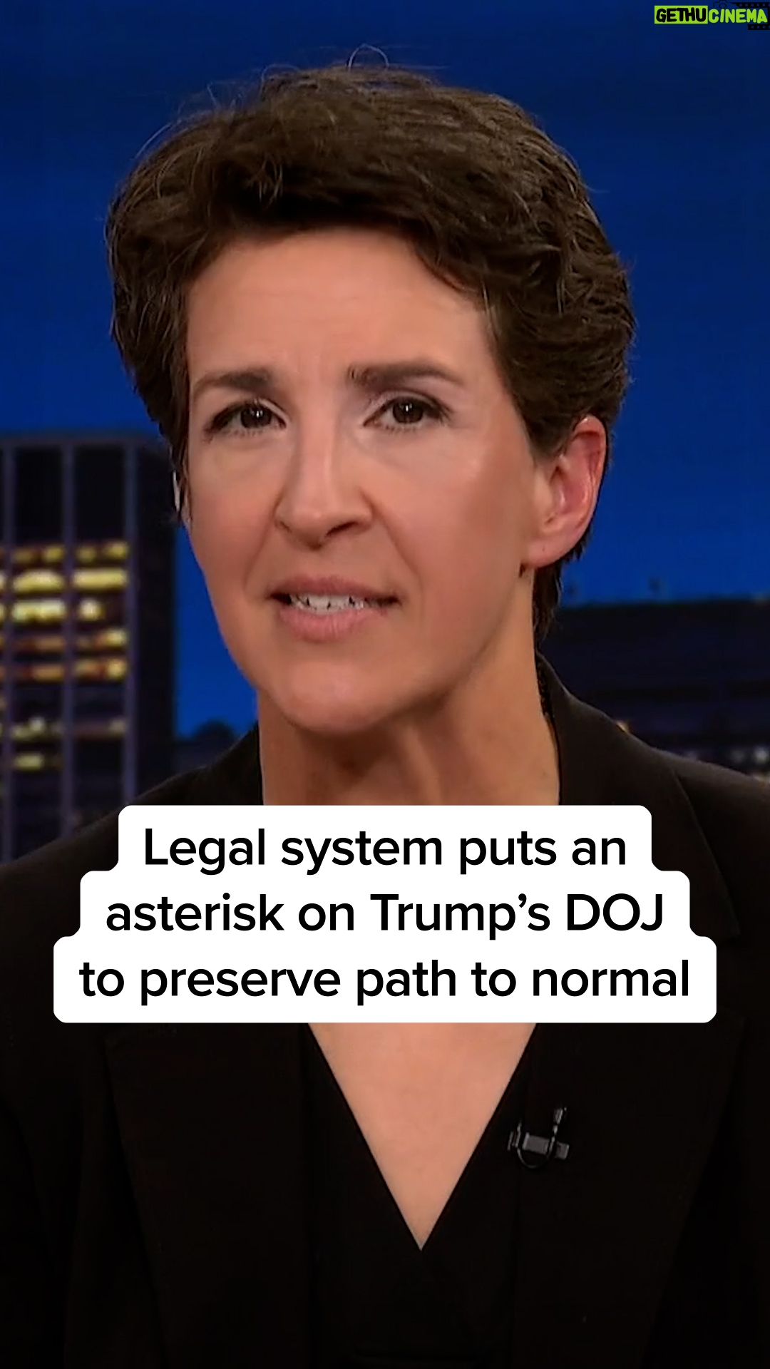 Rachel Maddow - 19.3K Likes - The only thing more damaging to our justice system and rule of law than Donald Trump's total disregard for norms and precedents is the possibility that his corrupt Department of Justice will set new norms and precedents. Which is why it is heartening to see the legal system pushing back and keeping an eye toward getting back to normal when we get through this.