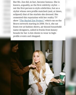 Rachel Zoe Instagram - Thank you so very much @nytimes and Max @isuredontknow for sharing a little bit of my journey and @ok__mccausland for capturing this moment. I am so grateful for the support and kindness and also very impressed that you gathered this much story in such a short amount of time spent together amongst the #NYFW chaos, thank you beyond. 🙏🏼

📸 @ok__mccausland