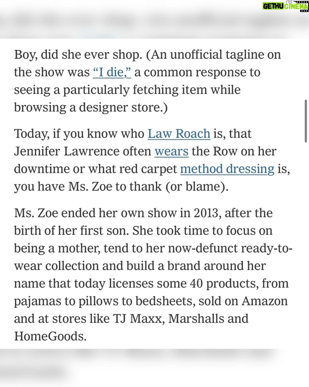 Rachel Zoe - 9.2K Likes - Thank you so very much @nytimes and Max @isuredontknow for sharing a little bit of my journey and @ok__mccausland for capturing this moment. I am so grateful for the support and kindness and also very impressed that you gathered this much story in such a short amount of time spent together amongst the #NYFW chaos, thank you beyond. 🙏🏼

📸 @ok__mccausland