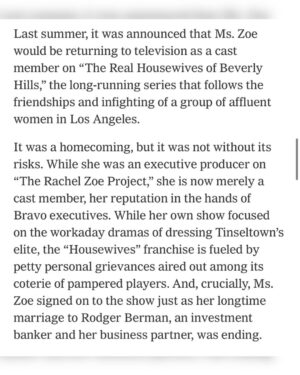 Rachel Zoe Instagram - Thank you so very much @nytimes and Max @isuredontknow for sharing a little bit of my journey and @ok__mccausland for capturing this moment. I am so grateful for the support and kindness and also very impressed that you gathered this much story in such a short amount of time spent together amongst the #NYFW chaos, thank you beyond. 🙏🏼

📸 @ok__mccausland