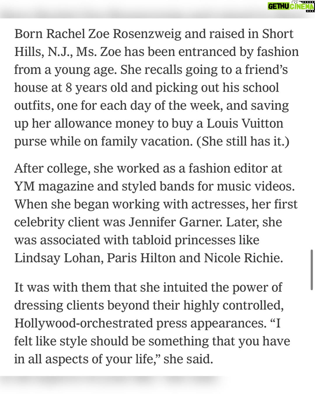 Rachel Zoe - 9.2K Likes - Thank you so very much @nytimes and Max @isuredontknow for sharing a little bit of my journey and @ok__mccausland for capturing this moment. I am so grateful for the support and kindness and also very impressed that you gathered this much story in such a short amount of time spent together amongst the #NYFW chaos, thank you beyond. 🙏🏼

📸 @ok__mccausland