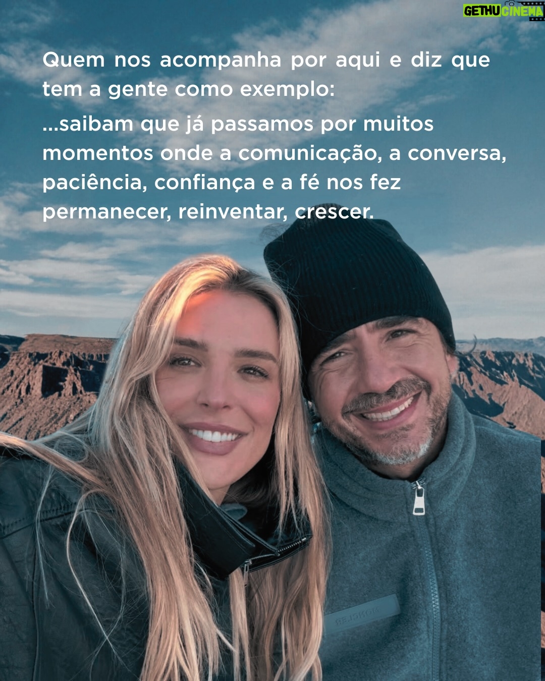Rafa Brites - 60K Likes - Outro dia eu postei nos stories esse texto e muita gente veio falar comigo. Muitas mulheres, que se veem em momentos difíceis dentro do relacionamento e tem eu e o Felipe como exemplo.
Tem muita coisa que acontece por trás das fotos que vemos Instagram. No nosso caso, muita conversa, muito ajuste… muito “onde podemos melhorar?”
Mas a gente tem essa ideia que conversa difícil envolve crise, briga. Que falar que algumas coisas de repente não vão bem é colocar a relação em risco. 
Sim, as vezes é mais fácil, sair para jantar, tomar um vinho, jogar conversa fora e ignorar alguns incômodos. E vamos varrendo a poeira para baixo do tapete. Deixa para falar quando a situação já não se sustenta mais… e aí entrar para estatística é um pulo.
Mas digo que pensar na relação e entender como as coisas podem ficar melhores é UPGRADE… é manutenção. Concordam?