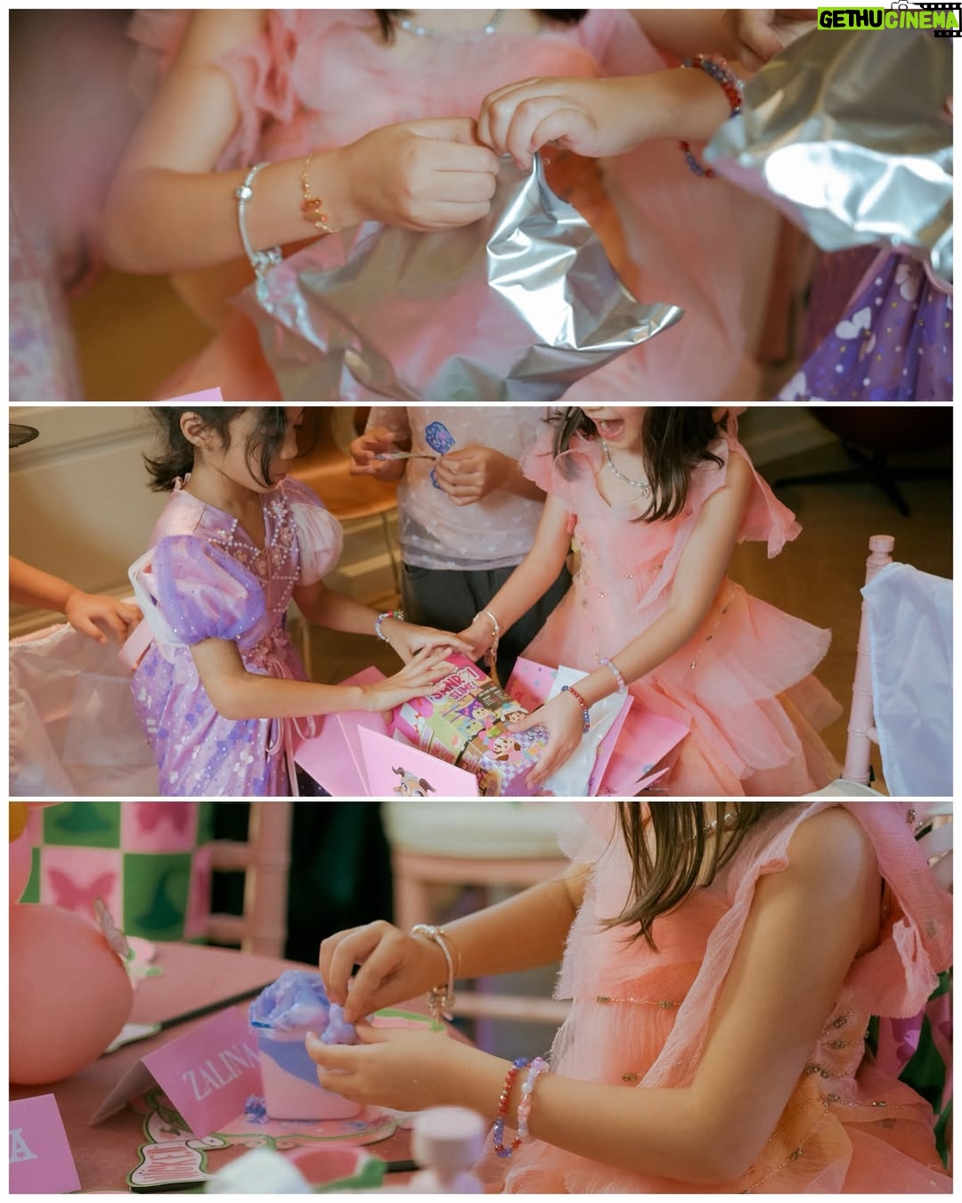 Raisa Andriana - 440.6K Likes - It’s been the privilege of my life to see you blossom, my girl. Happy 7th bday Zawi.. 

Although the real Glinda & Elphaba couldn’t make it, @littlethoughtsplanner made this the best birthday ever, one for our core memory ❤️