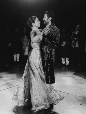 Rashmika Mandanna Instagram - The night filled with love, tears of joy, laughter, music, singing, glitters and us dancing through the night. ❤️

It was really the most fun night ever!! 

From Vijju and I wanting to surprise each other.. 
to 
family wanting to surprise us.. 
to 
being fully excited and surprised to see our families dance so freely and so so well! ❤️

@falgunishanepeacockindia!! Guys!!!!! The stunning piecesss!! Guys!! Amazing!! It was super heavy but I was still in it all night!!💃🏻💃🏻

24.2.26! 
The night Vijay and I danced as one, surrounded by the love of our families and friends! 🥰❤️