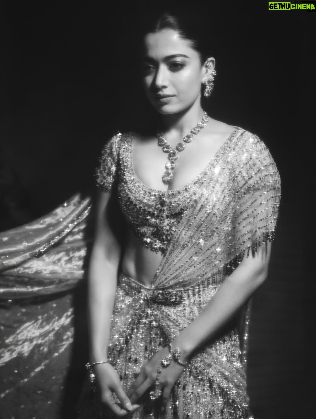 Rashmika Mandanna - 6.7 Million Likes - The night filled with love, tears of joy, laughter, music, singing, glitters and us dancing through the night. ❤️

It was really the most fun night ever!! 

From Vijju and I wanting to surprise each other.. 
to 
family wanting to surprise us.. 
to 
being fully excited and surprised to see our families dance so freely and so so well! ❤️

@falgunishanepeacockindia!! Guys!!!!! The stunning piecesss!! Guys!! Amazing!! It was super heavy but I was still in it all night!!💃🏻💃🏻

24.2.26! 
The night Vijay and I danced as one, surrounded by the love of our families and friends! 🥰❤️