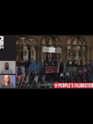 Renée Elise Goldsberry Instagram - I was honored to share space at the @PublicTheaterNY yesterday, giving voice to a poem written by Renee Nicole Good.

Bearing witness is only one step.

The work continues.
#PeoplesFilibusterNYC