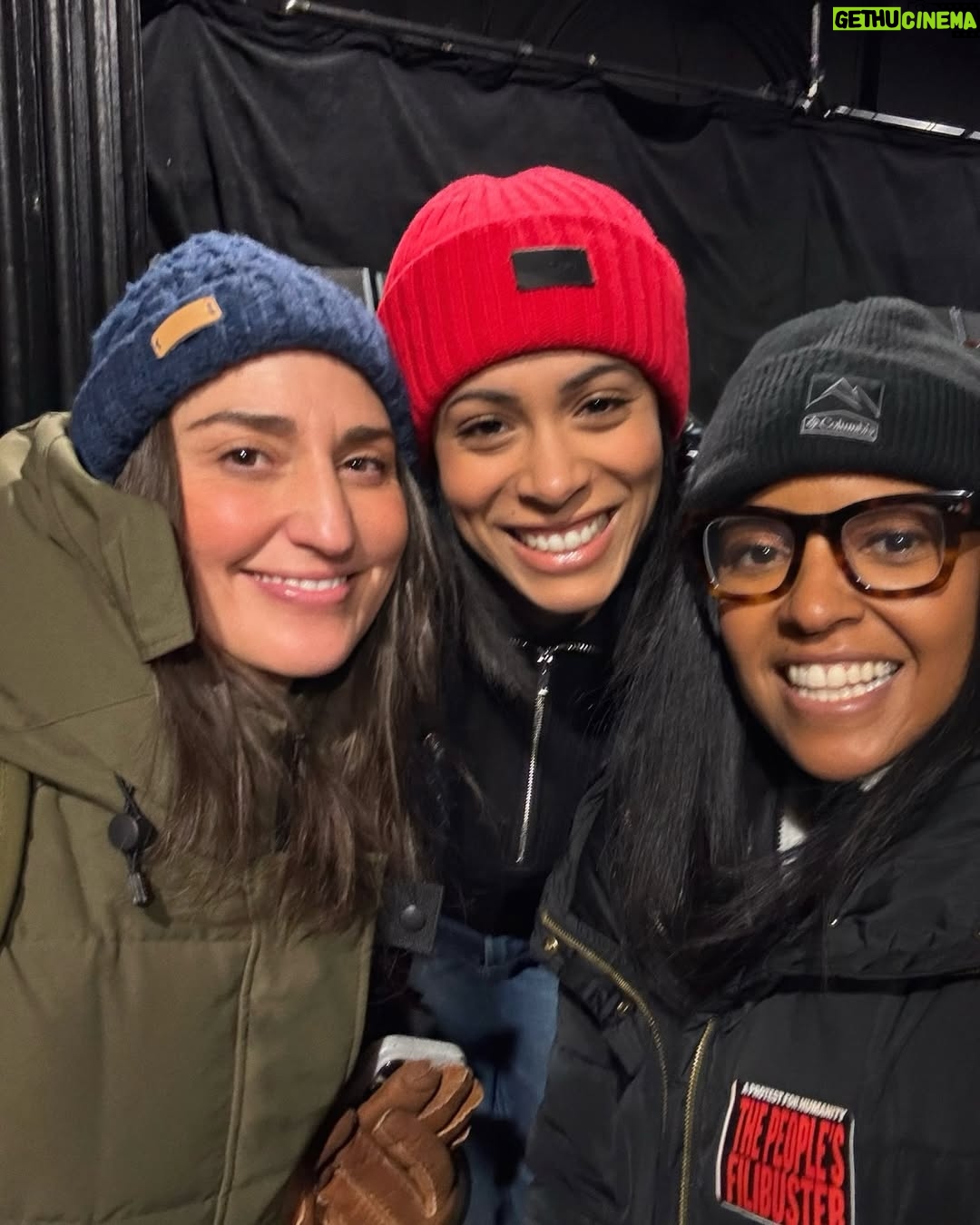 Renée Elise Goldsberry - 23.1K Likes - I was honored to share space at the @PublicTheaterNY yesterday, giving voice to a poem written by Renee Nicole Good.

Bearing witness is only one step.

The work continues.
#PeoplesFilibusterNYC