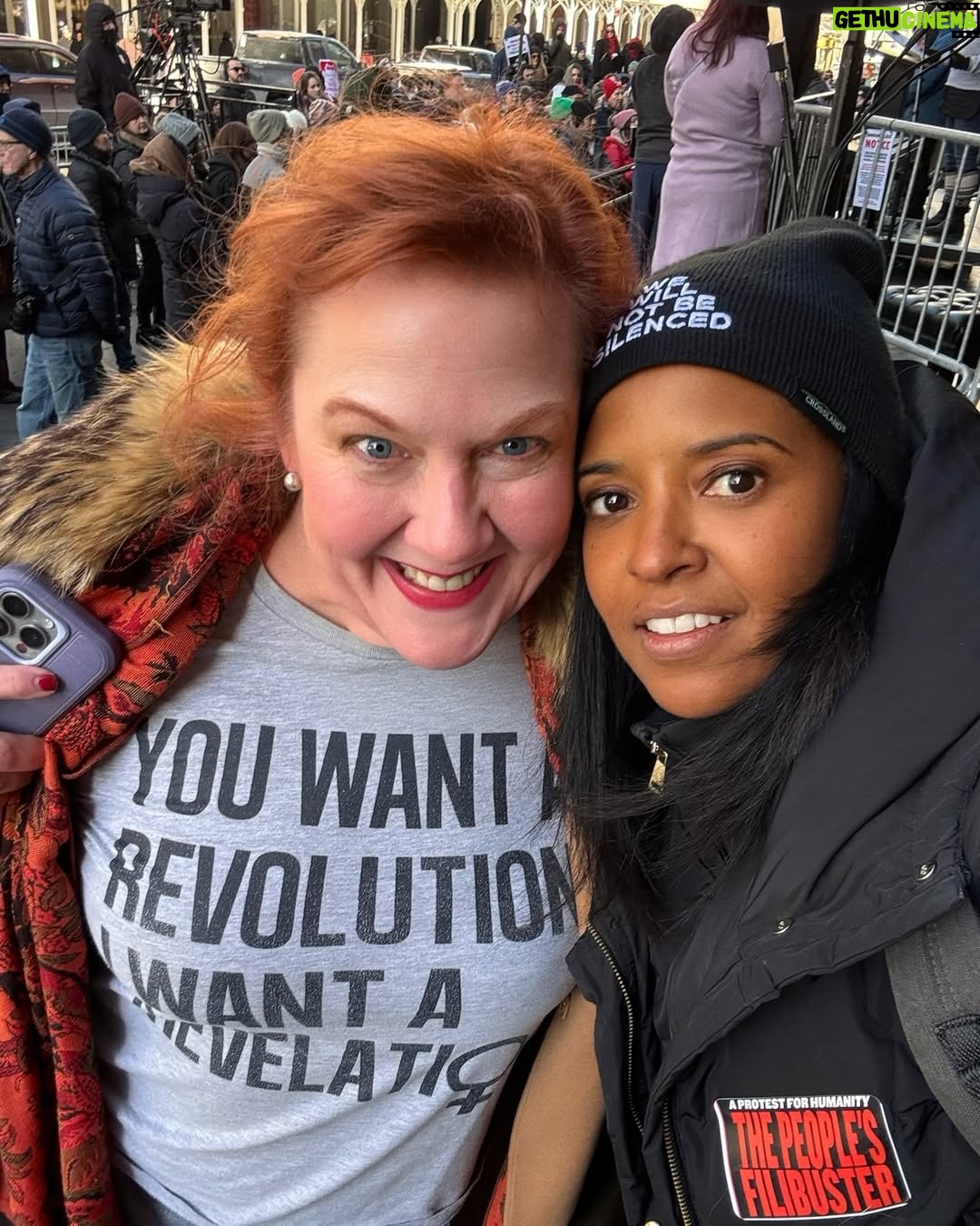 Renée Elise Goldsberry - 23.1K Likes - I was honored to share space at the @PublicTheaterNY yesterday, giving voice to a poem written by Renee Nicole Good.

Bearing witness is only one step.

The work continues.
#PeoplesFilibusterNYC