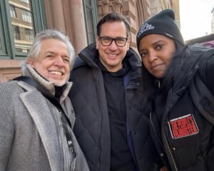 Renée Elise Goldsberry Instagram - I was honored to share space at the @PublicTheaterNY yesterday, giving voice to a poem written by Renee Nicole Good.

Bearing witness is only one step.

The work continues.
#PeoplesFilibusterNYC