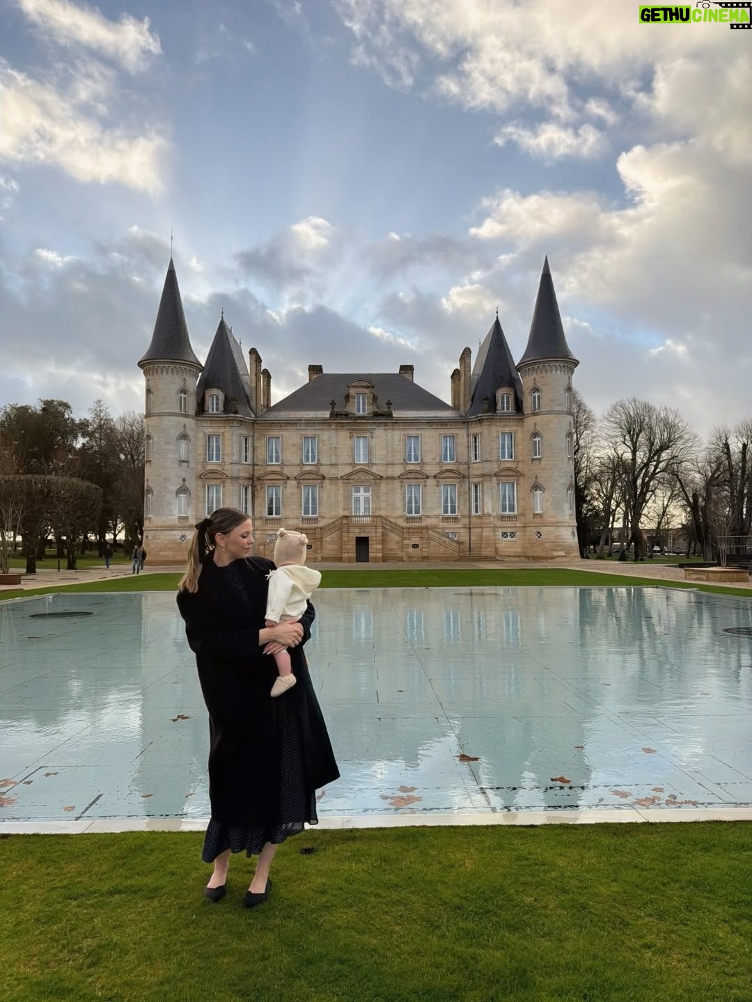 Riley Voelkel - 36.9K Likes - Still dreaming about our night at Château @pichonbaron 🍷 

A Second Grand Cru Classé from 1855 in Pauillac, where time feels suspended. The wine was perfect, the food absolutely delicious , and the company even better.

Thank you to the entire team for welcoming us so graciously, and for sharing your knowledge and passion for wine with us. Thank you for the taste of a vintage from my birth year, the perfect bubble bath, homemade croissants in the morning and for treating my daughter like a princess. A memory we’ll cherish forever, and one we hope to experience again someday 🤍

Château Pichon Baron offers private visits and tastings for those visiting Bordeaux. It’s a must and truly magical! 

And a special thank you to @charlenescape and @bernard.neveu for inviting our family and teaching us how to properly faire la bise 😘