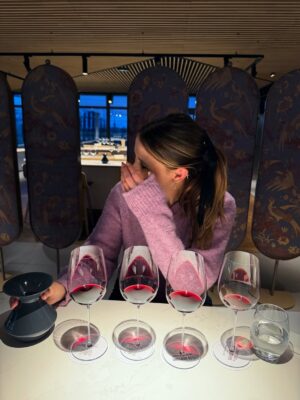 Riley Voelkel Instagram - Still dreaming about our night at Château @pichonbaron 🍷 

A Second Grand Cru Classé from 1855 in Pauillac, where time feels suspended. The wine was perfect, the food absolutely delicious , and the company even better.

Thank you to the entire team for welcoming us so graciously, and for sharing your knowledge and passion for wine with us. Thank you for the taste of a vintage from my birth year, the perfect bubble bath, homemade croissants in the morning and for treating my daughter like a princess. A memory we’ll cherish forever, and one we hope to experience again someday 🤍

Château Pichon Baron offers private visits and tastings for those visiting Bordeaux. It’s a must and truly magical! 

And a special thank you to @charlenescape and @bernard.neveu for inviting our family and teaching us how to properly faire la bise 😘