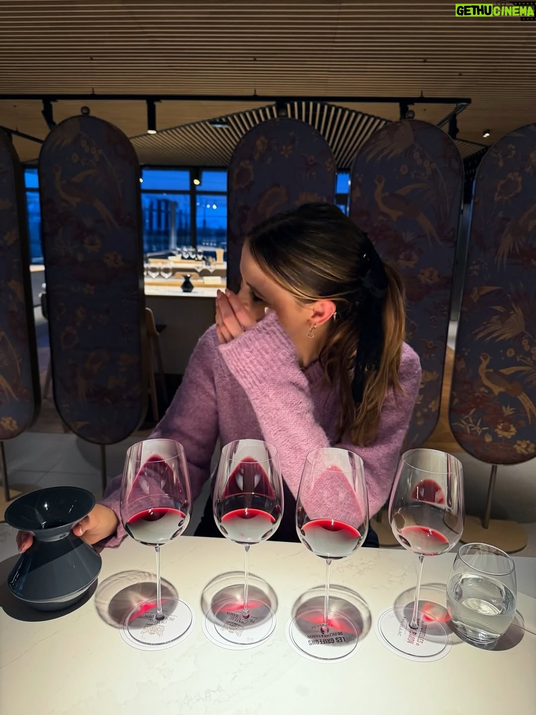 Riley Voelkel - 36.9K Likes - Still dreaming about our night at Château @pichonbaron 🍷 

A Second Grand Cru Classé from 1855 in Pauillac, where time feels suspended. The wine was perfect, the food absolutely delicious , and the company even better.

Thank you to the entire team for welcoming us so graciously, and for sharing your knowledge and passion for wine with us. Thank you for the taste of a vintage from my birth year, the perfect bubble bath, homemade croissants in the morning and for treating my daughter like a princess. A memory we’ll cherish forever, and one we hope to experience again someday 🤍

Château Pichon Baron offers private visits and tastings for those visiting Bordeaux. It’s a must and truly magical! 

And a special thank you to @charlenescape and @bernard.neveu for inviting our family and teaching us how to properly faire la bise 😘