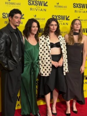 Robin Tunney Instagram - Getting to be a party of @uglycrymovie was a such a big moment for me. There is so much darkness in the world right now, so many people who are being silenced and so much injustice but this film gives me hope for the female voices in cinema. @emilyrobinson made a movie completely on her own terms and explored the pressure our world puts on woman to be āperfectā. She beautifully depicts the path to this societal ideal is rife with anxiety and danger. I love you @ryan_the_ryan @theaarondominguez @sophsabel @pabs.feldman @tristanscottbehrends. Thank you to the best makeup @bethanymccarty hair @coreytuttlehair eyebrows by the genius @kristiestreicher and finally @jw_anderson made this incredible dress that I plan on wearing again. I love it.