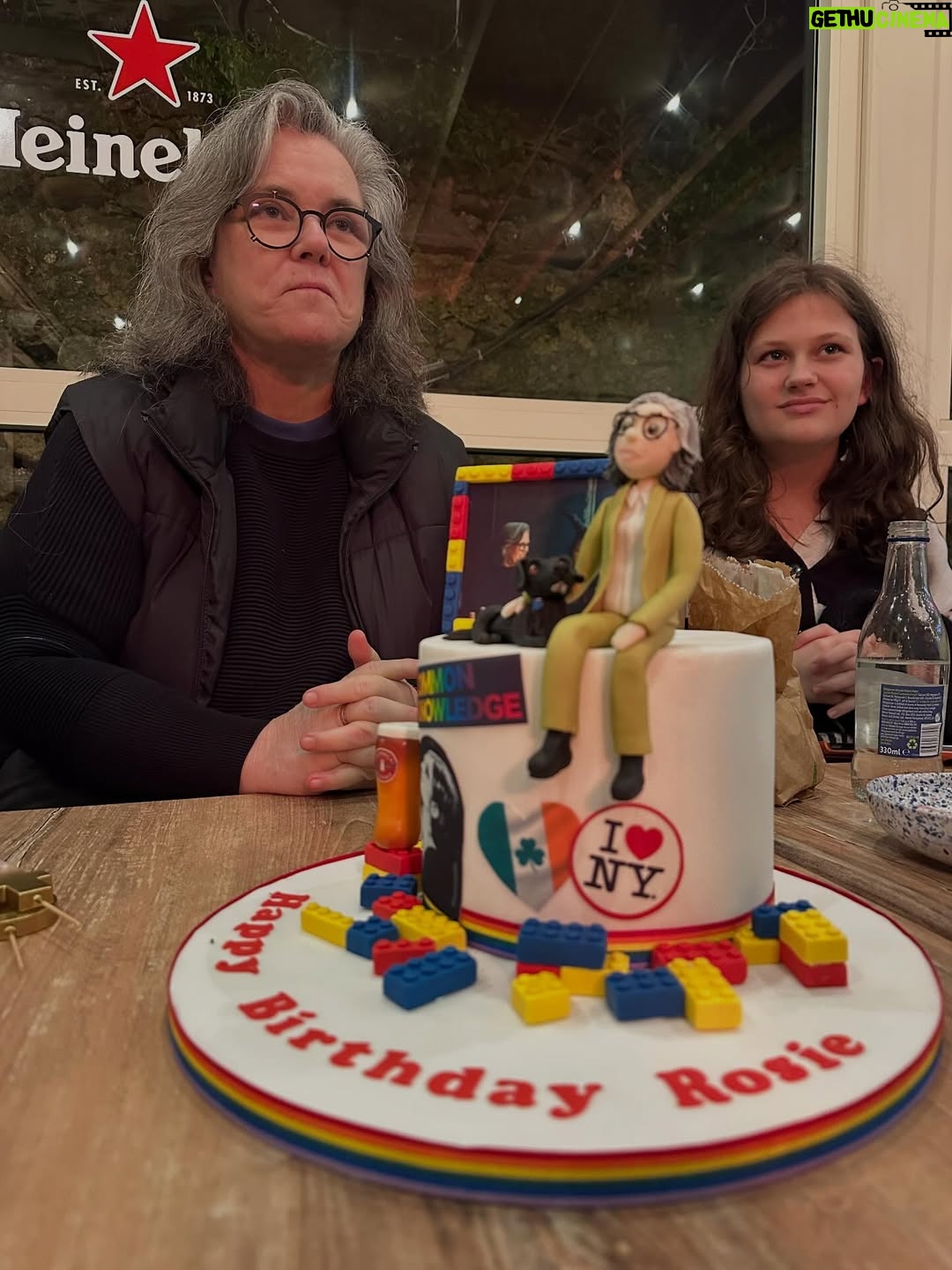 Rosie O'Donnell - 5.7K Likes - wonderful birthday night with good friends here in dublin - my second birthday in Ireland 🇮🇪 #64 #sooby #friends #family