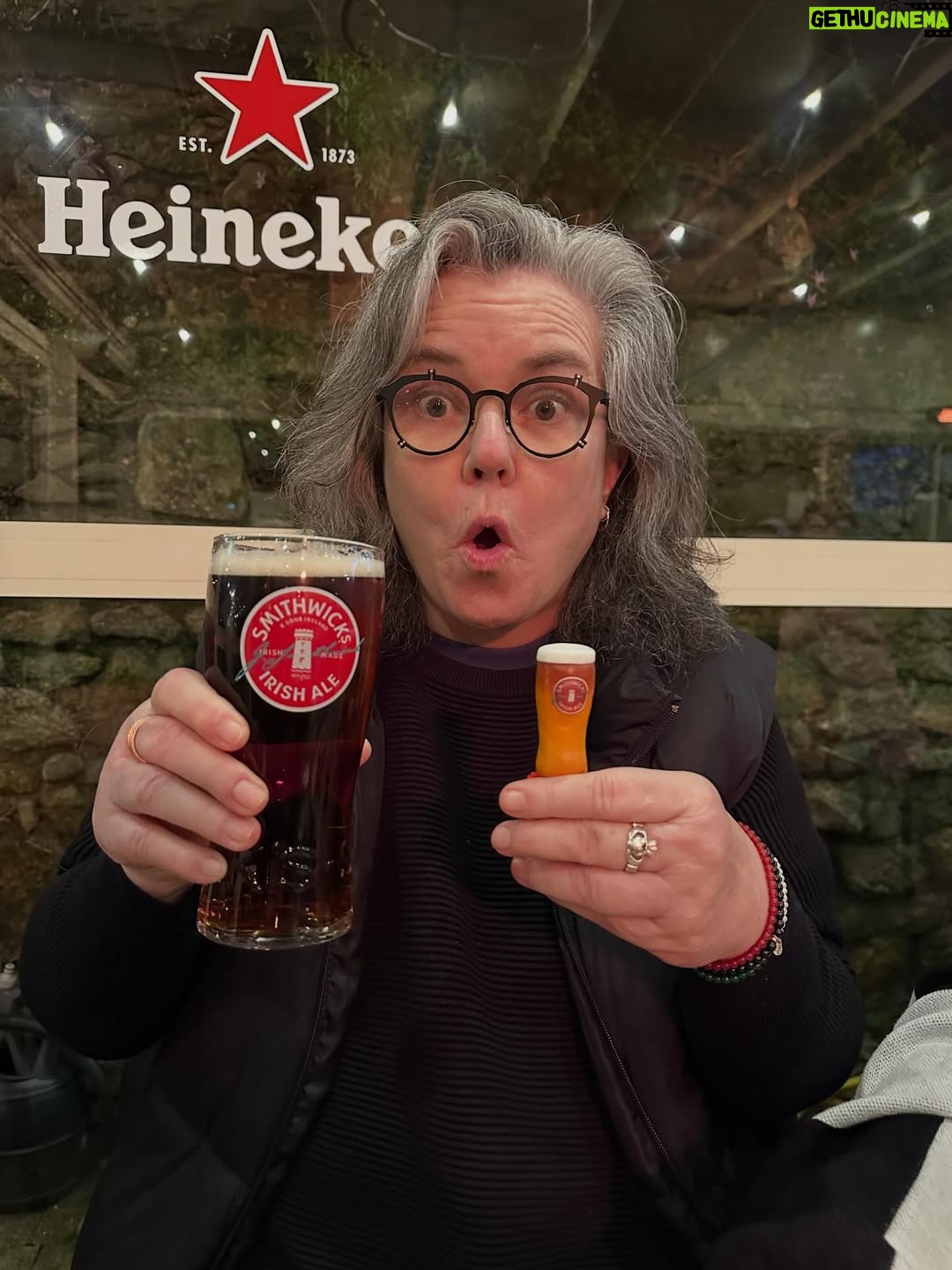 Rosie O'Donnell - 5.7K Likes - wonderful birthday night with good friends here in dublin - my second birthday in Ireland 🇮🇪 #64 #sooby #friends #family
